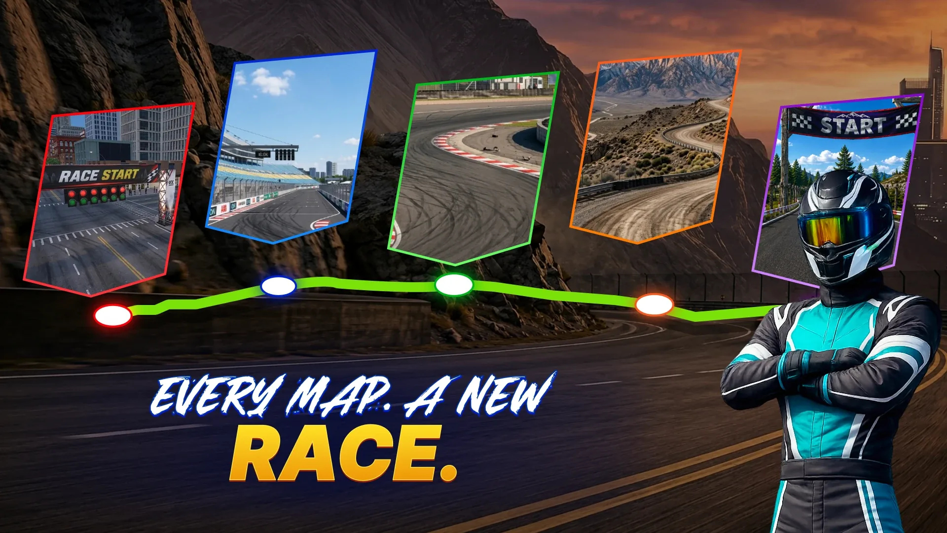 Every map, a new race