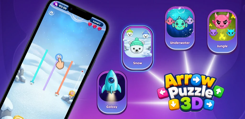 Arrow Puzzle 3D character
