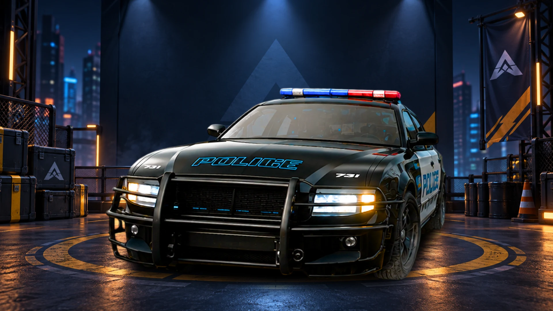 Interceptor X, a balanced police machine in Velocitrax