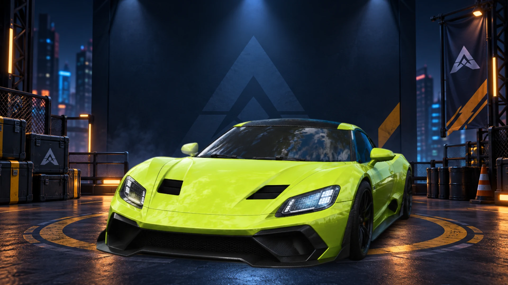 Voltix GT, a high-speed sports machine in Velocitrax